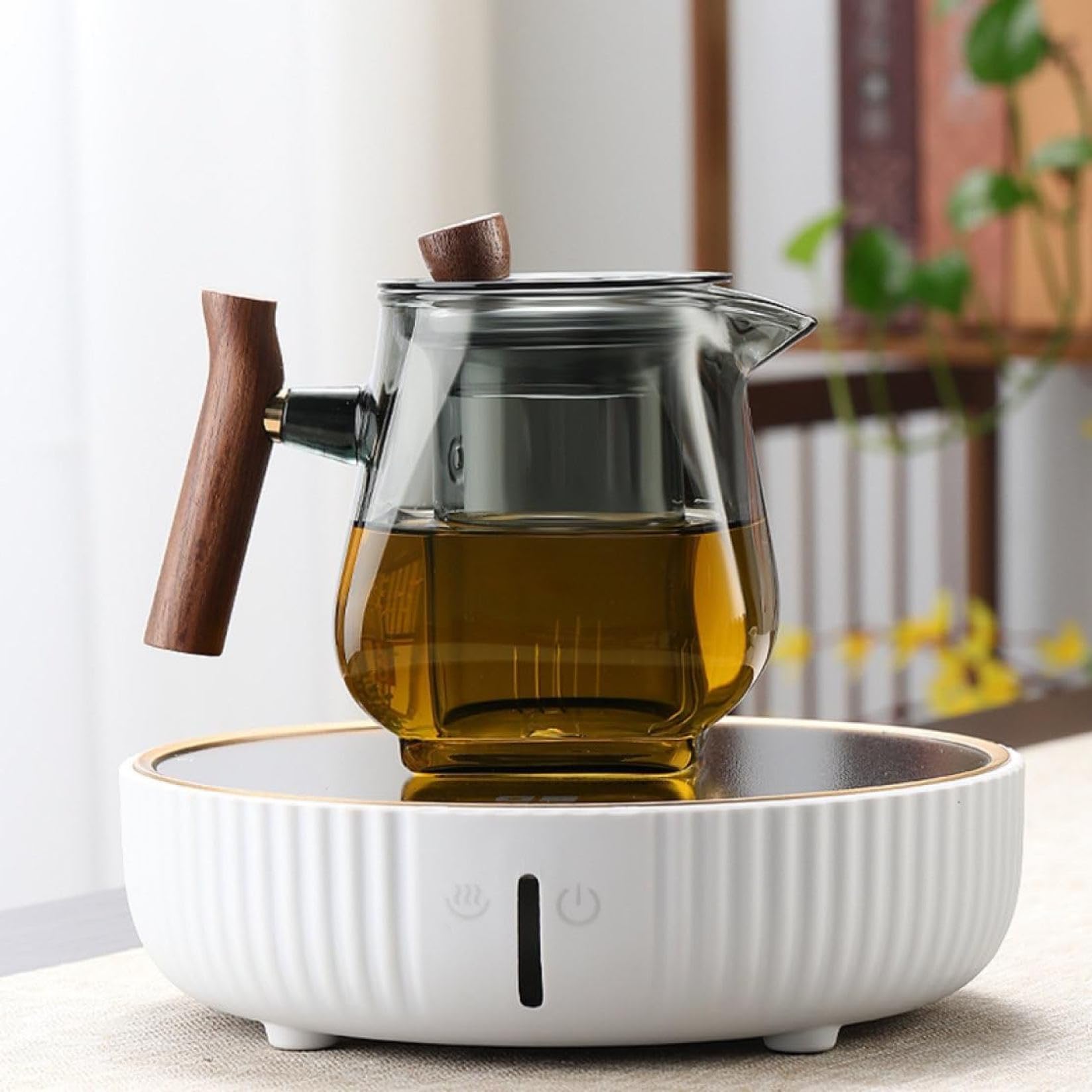 Amazon | 耐熱ガラス急須 ホウケイ酸ガラス製 IH対応 透明 おしゃれ 冷